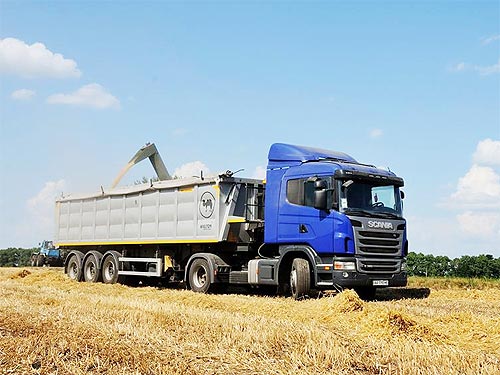 Услуги по аренде полуприцепа самосвала Scania в Бресте и Брестской области по низким ценам