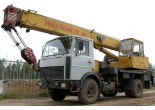 Услуги по аренде крана автомобильного Ивановец КС 3577 в Бресте и Брестской области по низким ценам