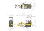 Аренда мини-экскаватора Komatsu PC14R в Бресте