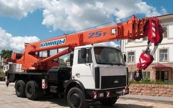 Услуги по аренде крана автомобильного  Клинцы КС 55713-6К-3 в Бресте и Брестской области по низким ценам