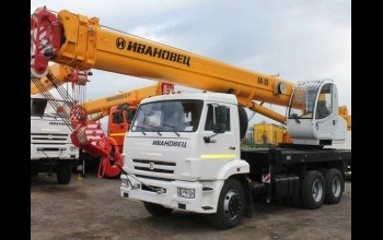 Услуги по аренде автокрана Ивановец КС 45717К-1Р в Бресте и Брестской области по низким ценам