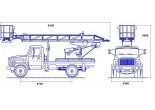 Аренда автовышки АП-17А на базе ГАЗ 3307 в Бресте