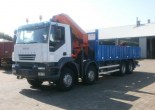 Услуги по аренде грузового автомобиля с манипулятором Iveco 440 в Бресте и Брестской области по низким ценам