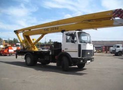 Услуги по аренде автовышки ПМС 328 на базе МАЗ 5337 в Бресте и Брестской области по низким ценам