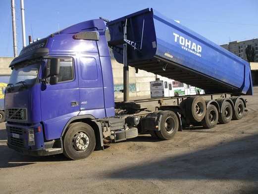 Услуги по аренде полуприцепа самосвала Volvo в Бресте и Брестской области по низким ценам